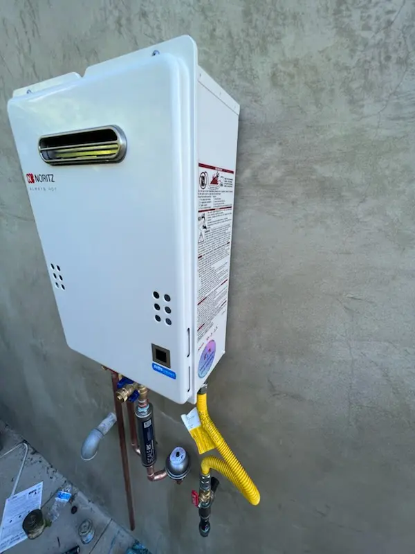 Tankless water heater installation for Catalina Villas homes